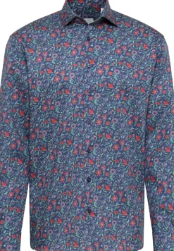 ETERNA Hemden|Big Boys*Hemd Twill Langarm dunkelblau