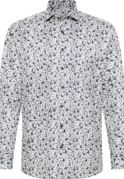 ETERNA Hemden|Big Boys*Hemd Twill Langarm Grau