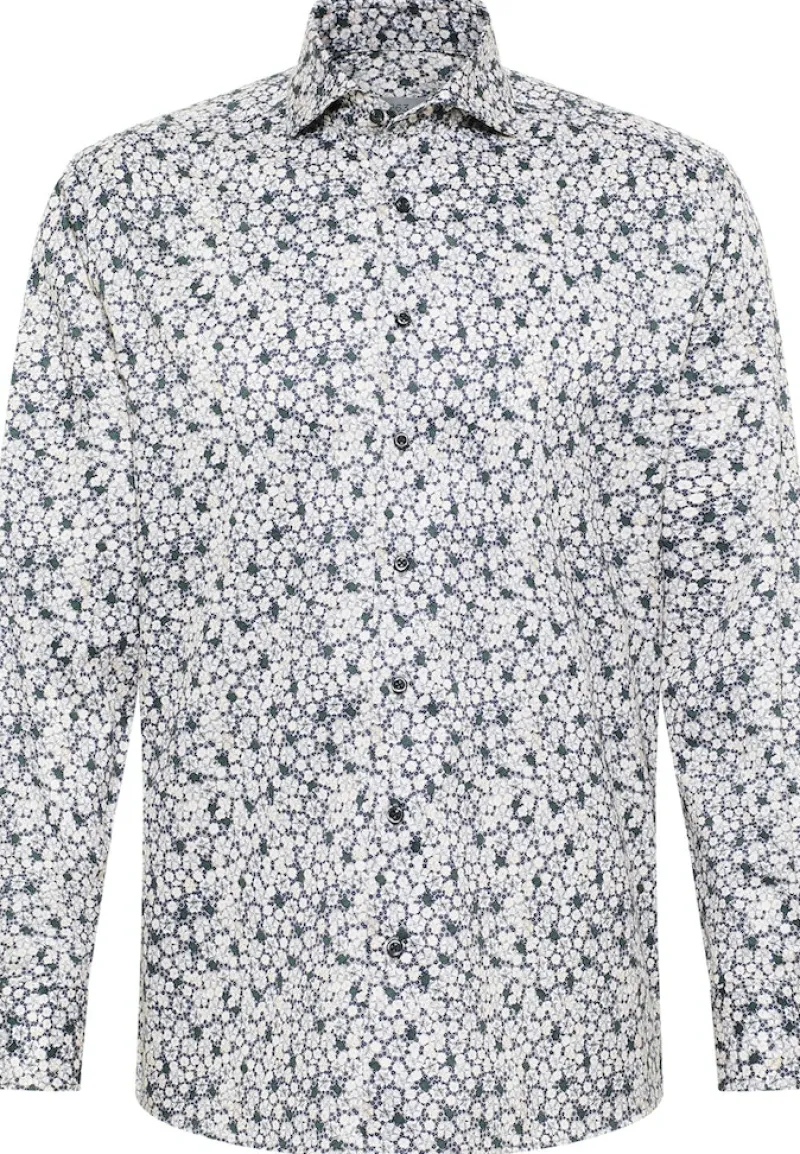 ETERNA Hemden|Big Boys*Hemd Twill Langarm Grau