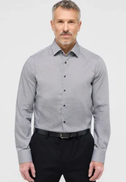 ETERNA Hemden|Big Boys*Hemd Twill Langarm Grau