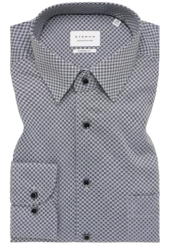 ETERNA Hemden|Big Boys*Hemd Twill Langarm Grau