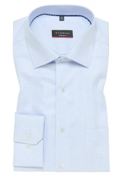ETERNA Hemden|Big Boys*Hemd Twill Langarm hellblau