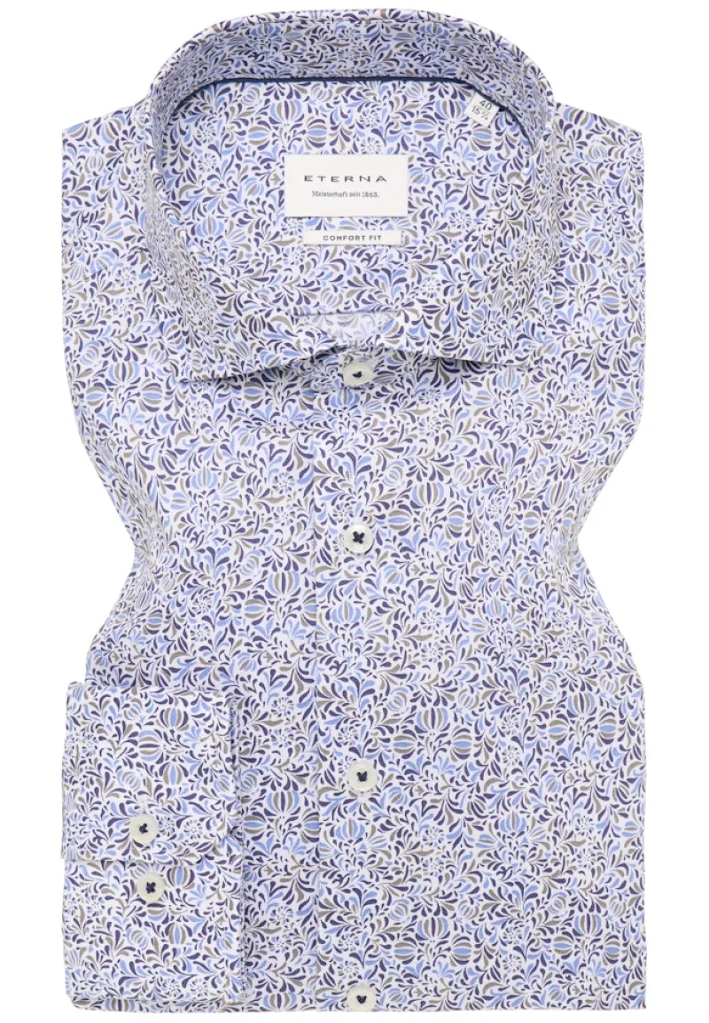 ETERNA Hemden|Big Boys*Hemd Twill Langarm hellblau