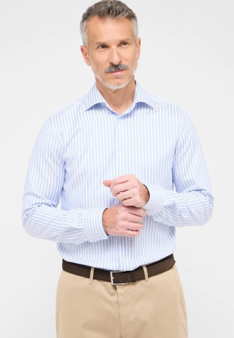 ETERNA Hemden|Big Boys*Hemd Twill Langarm hellblau