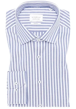 ETERNA Hemden|Big Boys*Hemd Twill Langarm rauchblau