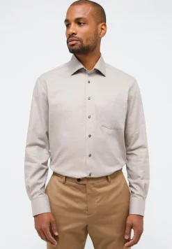 ETERNA Hemden|Big Boys*Hemd Twill Langarm sand