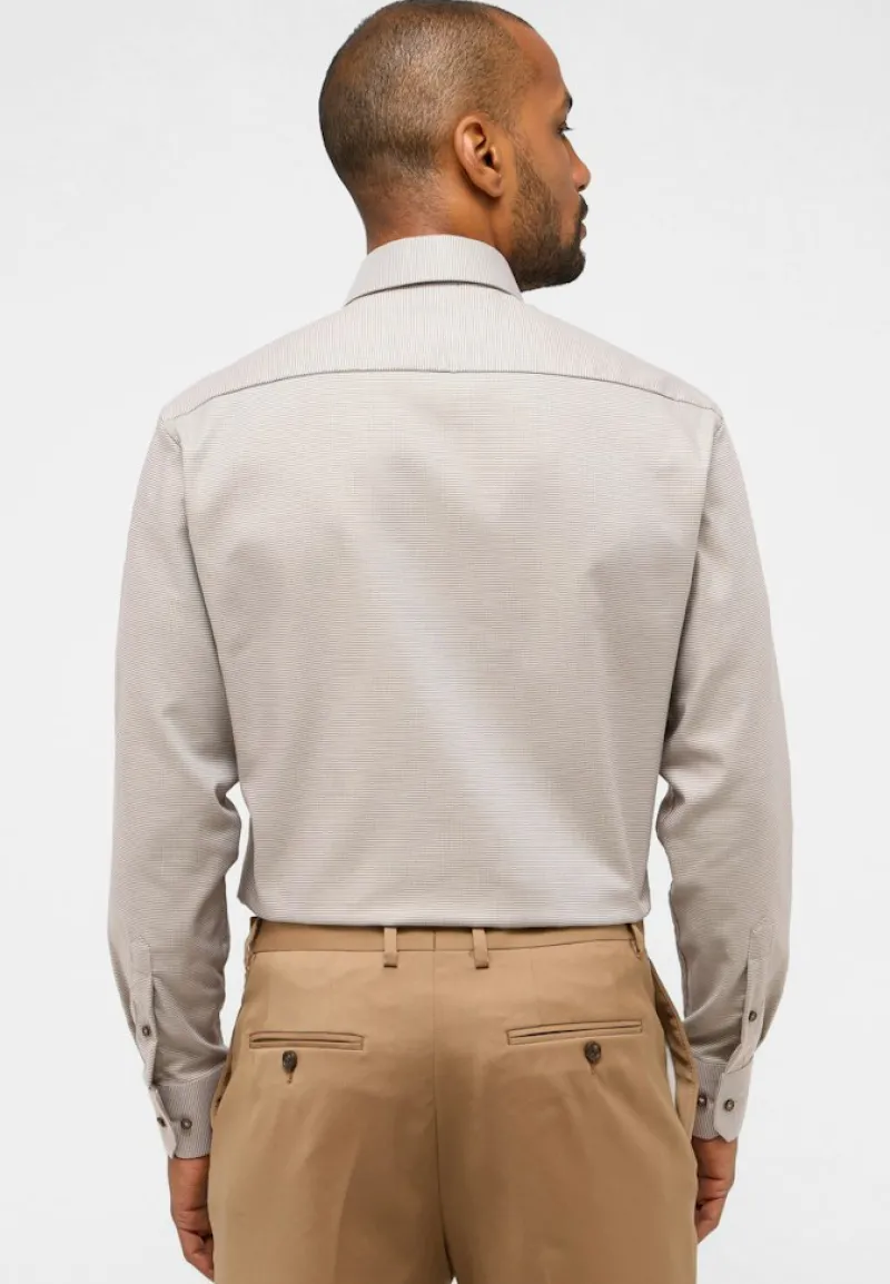 ETERNA Hemden|Big Boys*Hemd Twill Langarm sand