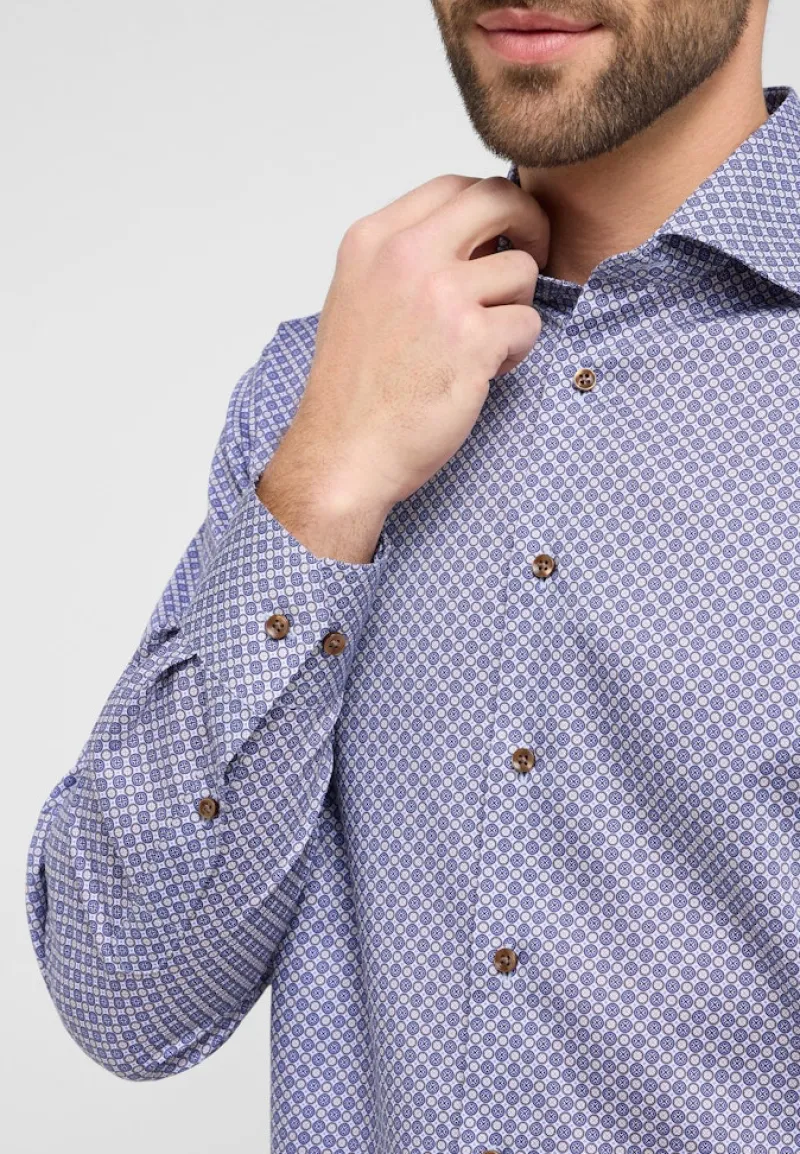 ETERNA Hemden|Big Boys*Hemd Twill Langarm Walnut