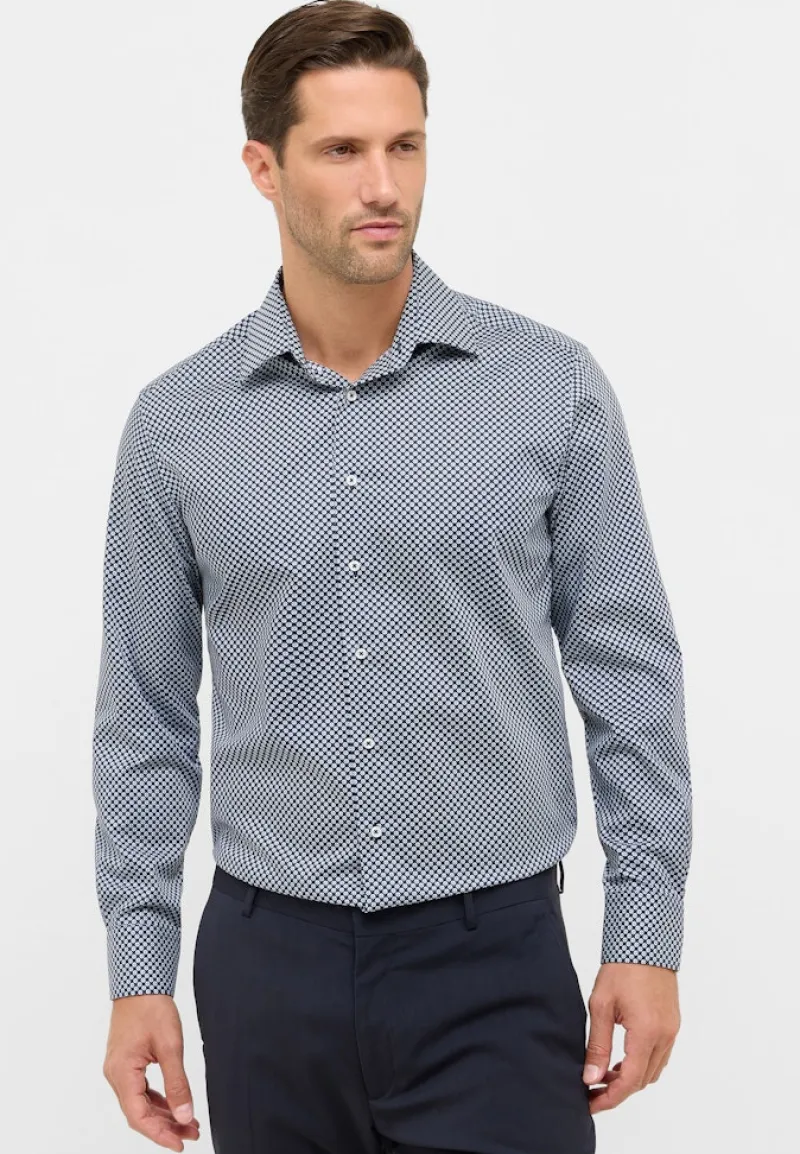 ETERNA Hemden|Big Boys*Hemd Twill super langer Arm (72 cm) navy