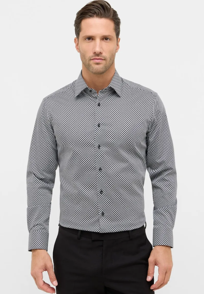 ETERNA Hemden|Big Boys*Hemd Twill super langer Arm (72 cm) anthrazit