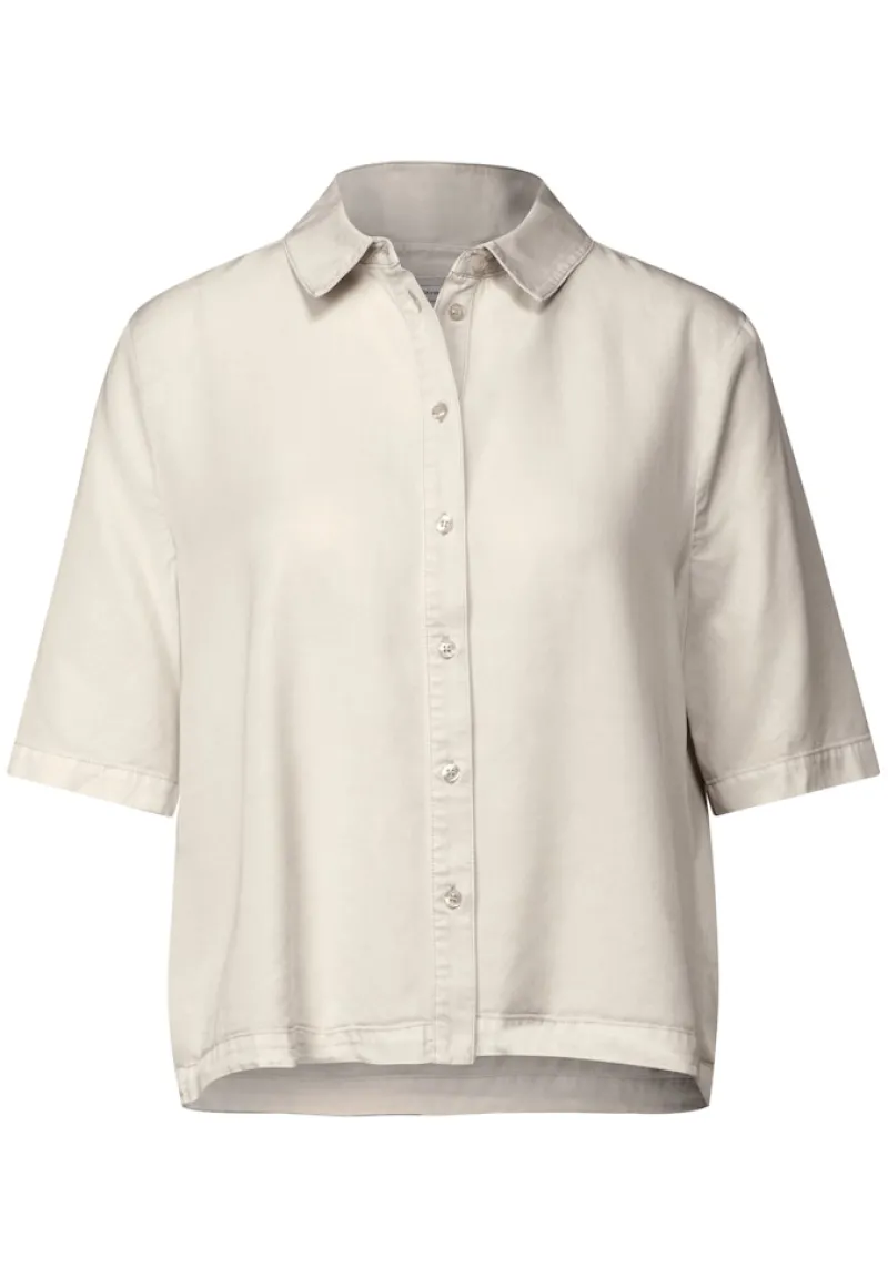 Street One Blusen*Hemdbluse im Washed-Look moonstone sand
