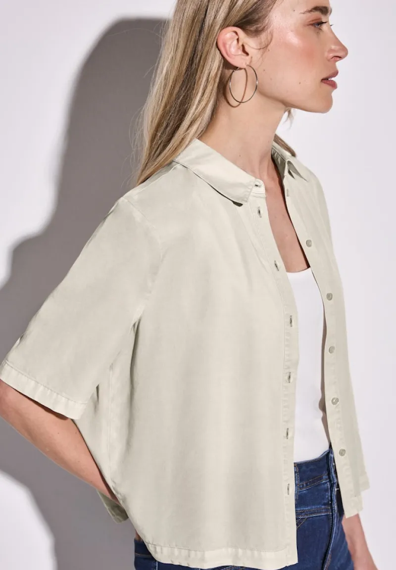 Street One Blusen*Hemdbluse im Washed-Look moonstone sand