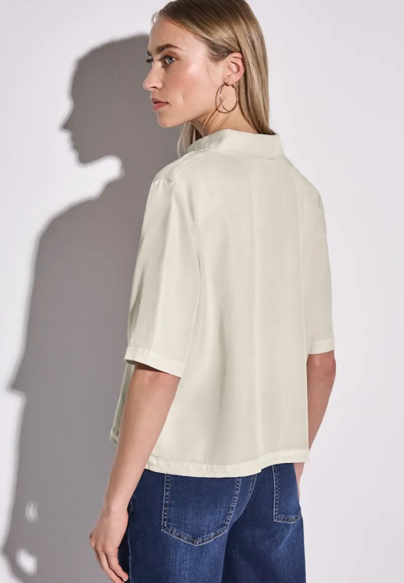 Street One Blusen*Hemdbluse im Washed-Look moonstone sand