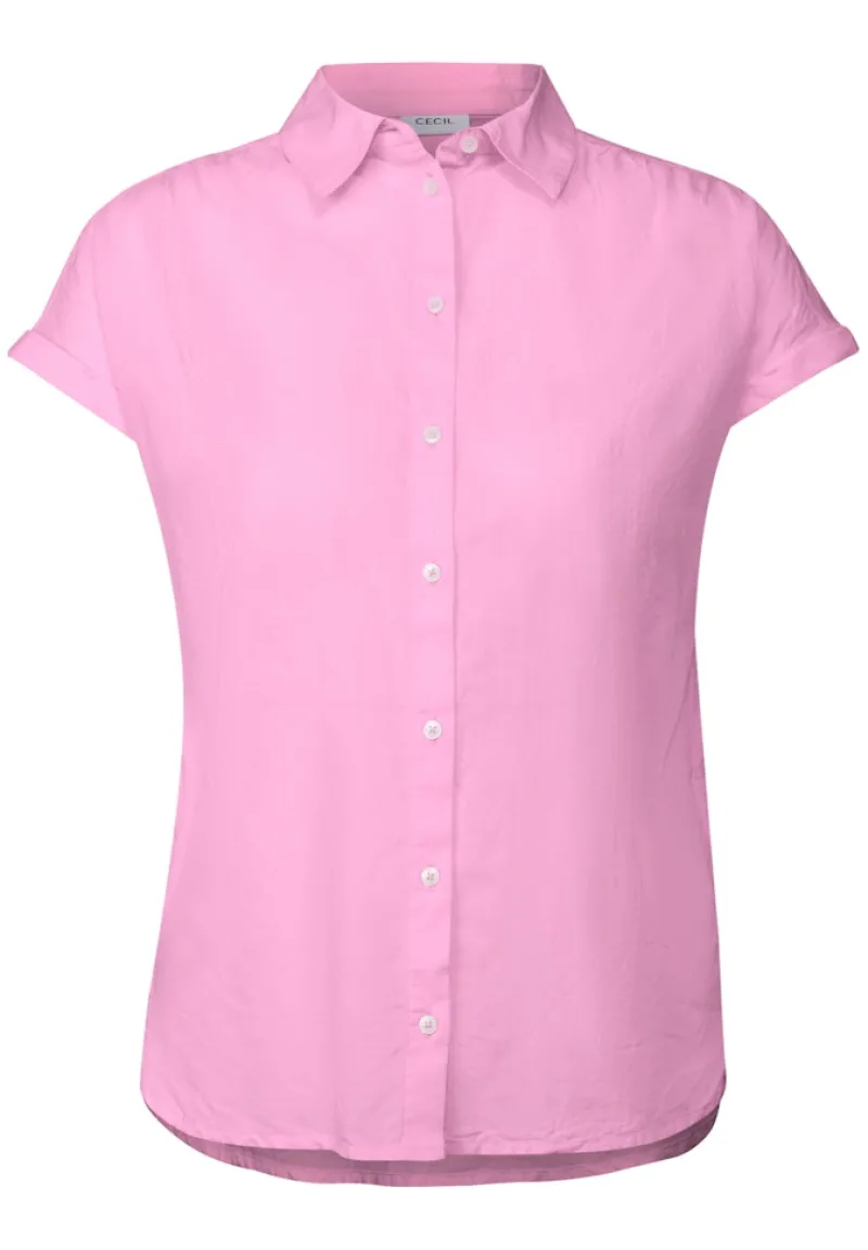 Cecil Blusen*Hemdbluse in Unifarbe cherry blossom pink