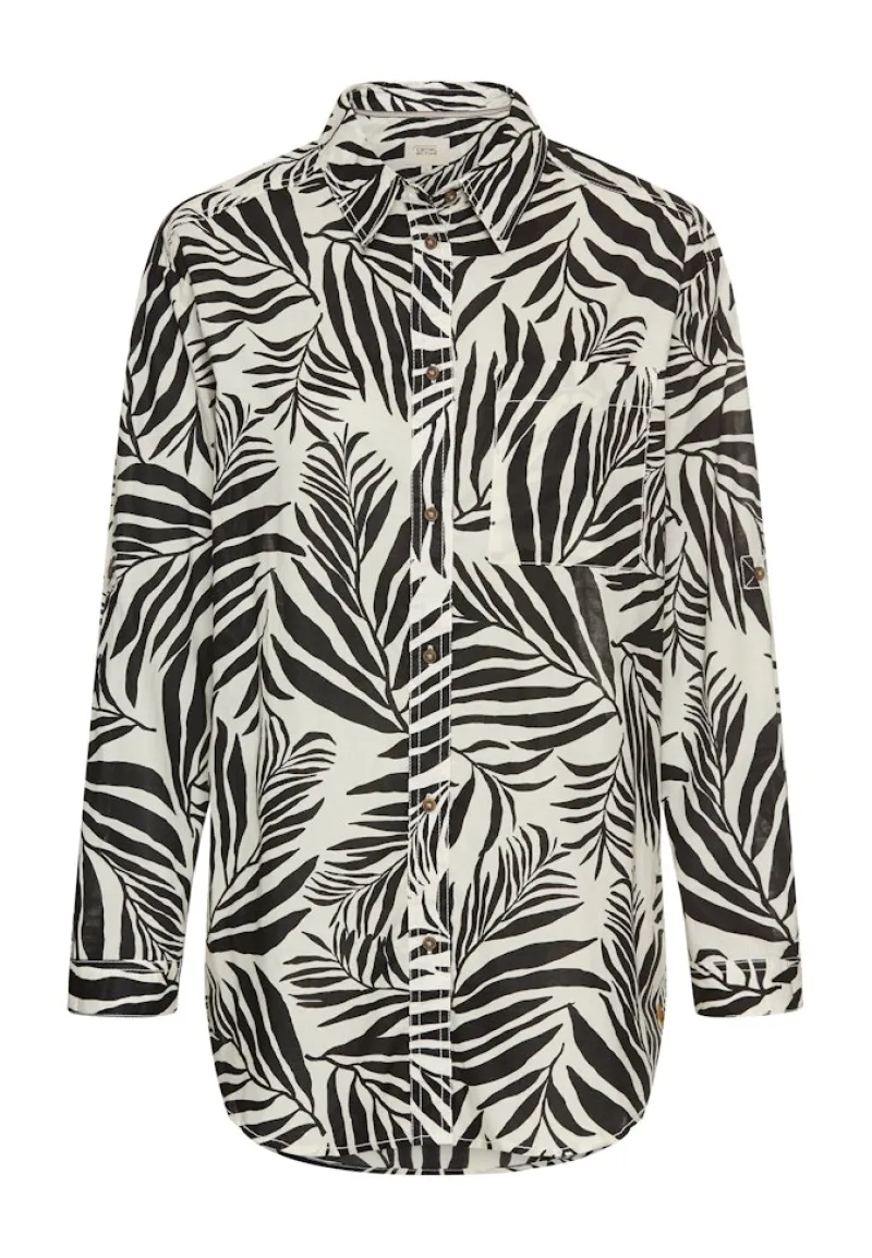 Camel Active Blusen*Hemdbluse mit Blumenprint aus Baumwolle aop