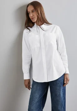 Street One Blusen*Hemdbluse mit Brusttaschen white