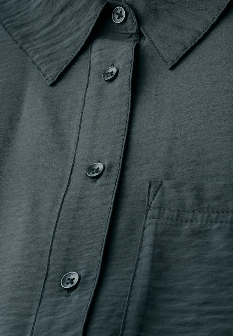 Cecil Blusen*Hemdbluse mit Struktur slate khaki