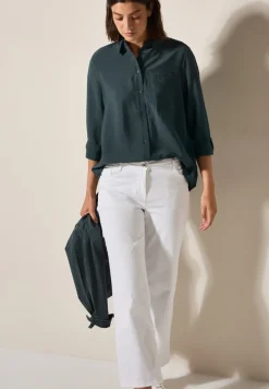 Cecil Blusen*Hemdbluse mit Struktur slate khaki