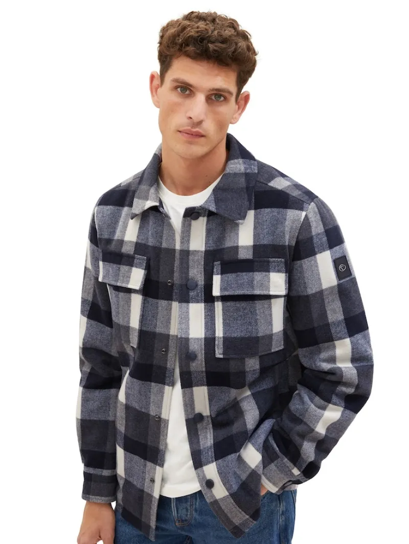 Tom Tailor Jacken|Big Boys*Hemdjacke mit Karomuster blue navy big check