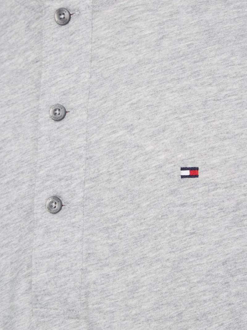 Tommy Hilfiger Shirts*HENLEY Langarmshirt light grey heather