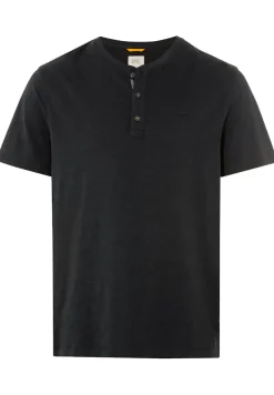 Camel Active Shirts|Big Boys*Henley T-Shirt aus reiner Baumwolle Asphalt