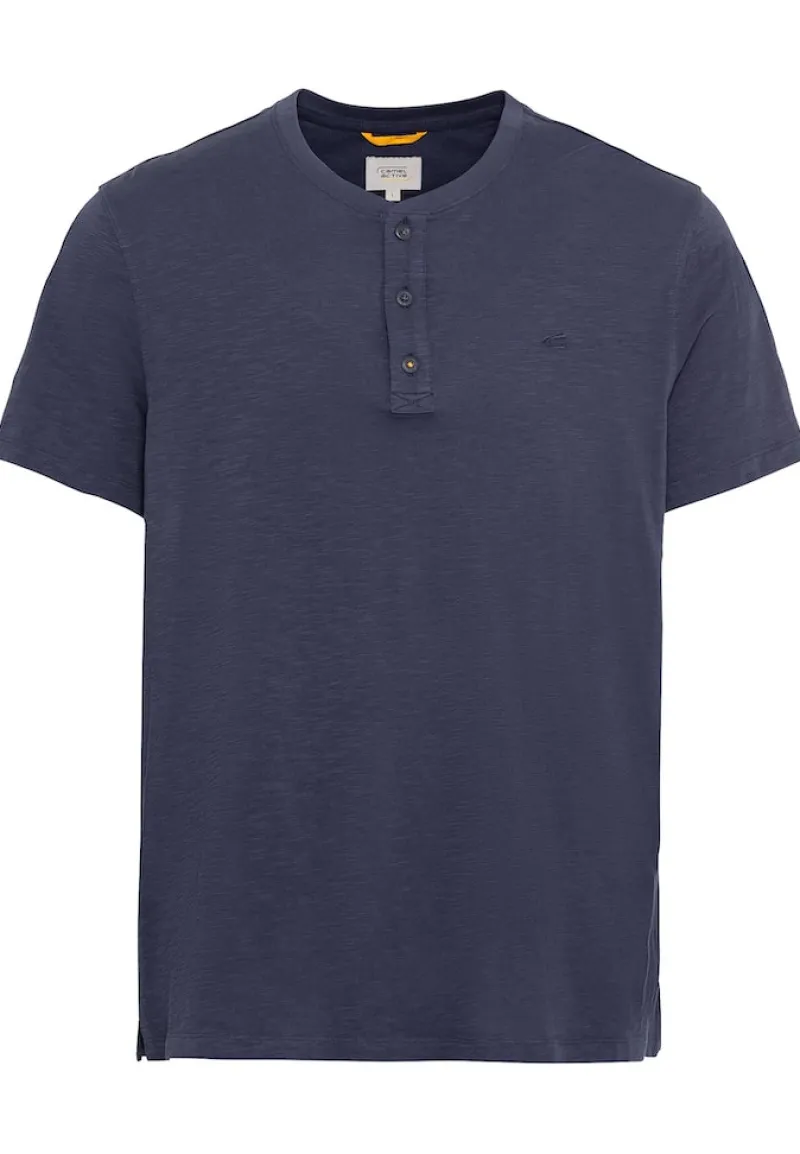 Camel Active Shirts|Big Boys*Henley T-Shirt aus reiner Baumwolle night blue