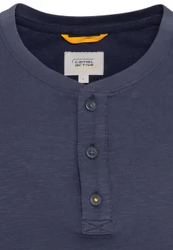 Camel Active Shirts|Big Boys*Henley T-Shirt aus reiner Baumwolle night blue