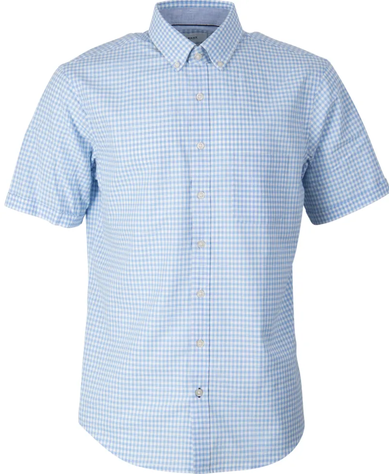 Brax Hemden|Big Boys*Herrenhemd in smartem Vichy-Karo blau2