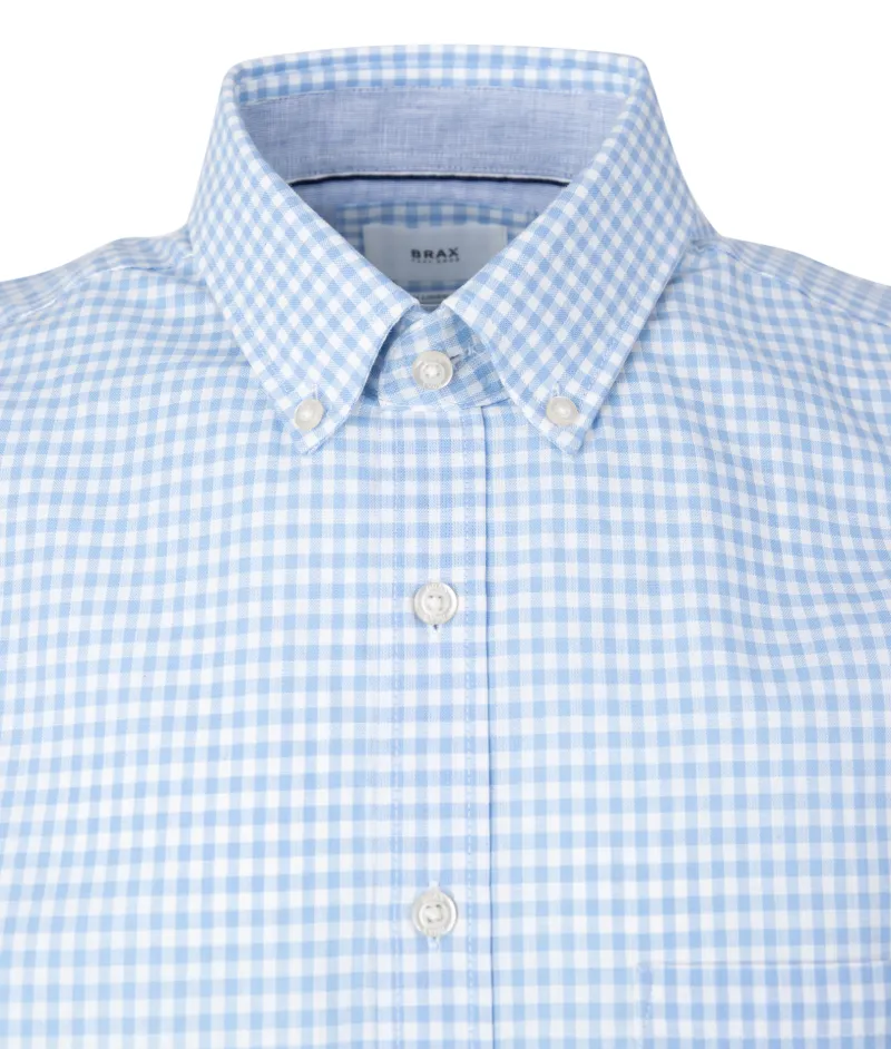 Brax Hemden|Big Boys*Herrenhemd in smartem Vichy-Karo blau2