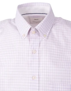 Brax Hemden|Big Boys*Herrenhemd in smartem Vichy-Karo Rosa