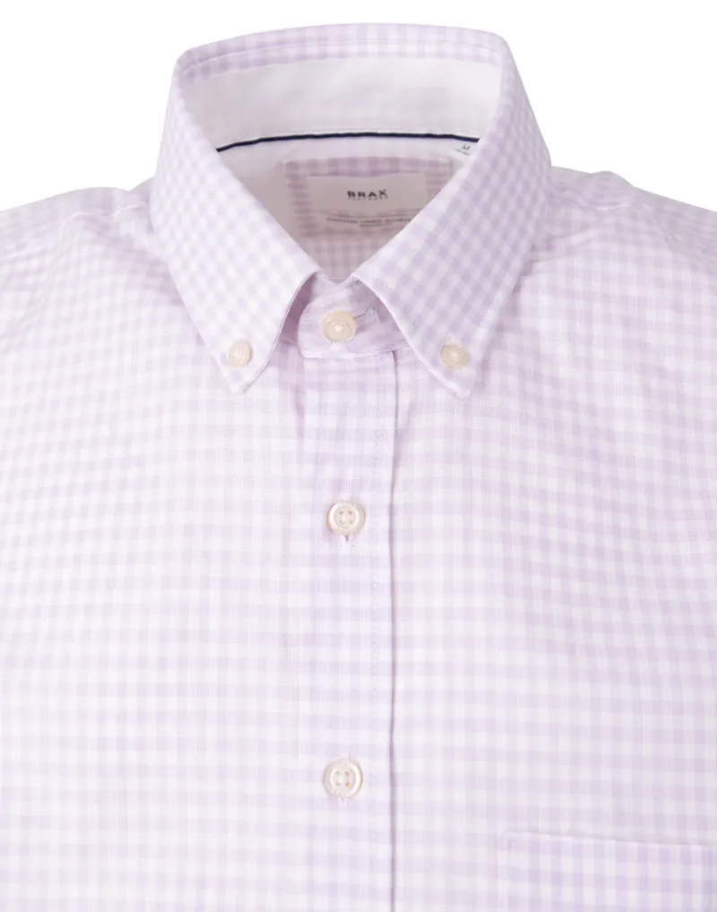 Brax Hemden|Big Boys*Herrenhemd in smartem Vichy-Karo Rosa