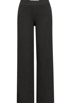 STREET ONE STUDIO Jeans*Herringbone Wide Leg Hose Black