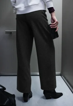 STREET ONE STUDIO Jeans*Herringbone Wide Leg Hose Black