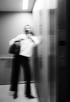 STREET ONE STUDIO Jeans*Herringbone Wide Leg Hose Black