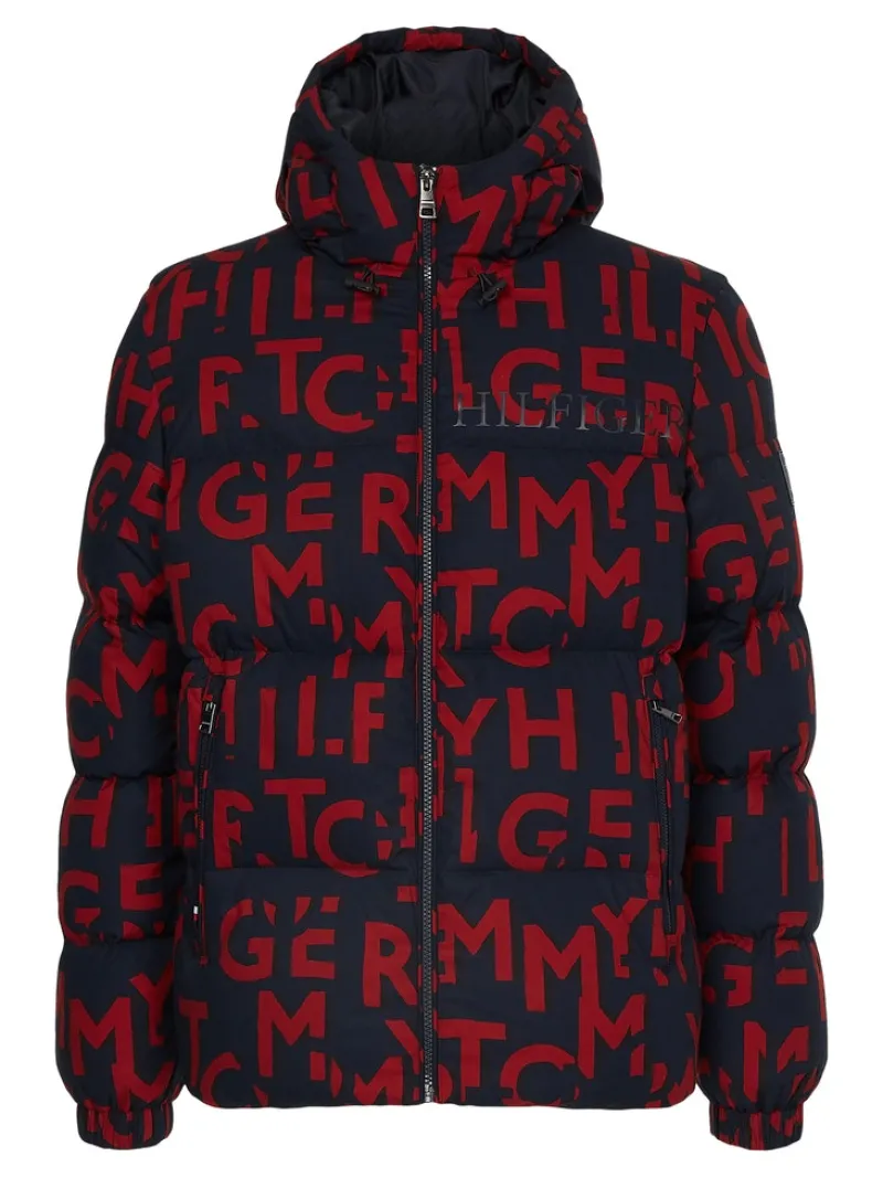 Tommy Hilfiger Jacken|Big Boys*HIGH LOFT PRINTED JACKET tommy letters print