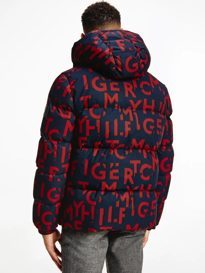 Tommy Hilfiger Jacken|Big Boys*HIGH LOFT PRINTED JACKET tommy letters print