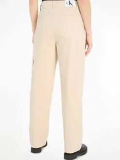 Calvin Klein Jeans Hosen*HIGH RISE CORDUROY PANT putty beige