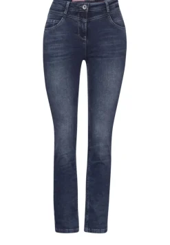 Cecil Jeans*High Waist Jeans mid blue used wash