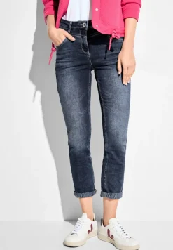 Cecil Jeans*High Waist Jeans mid blue used wash