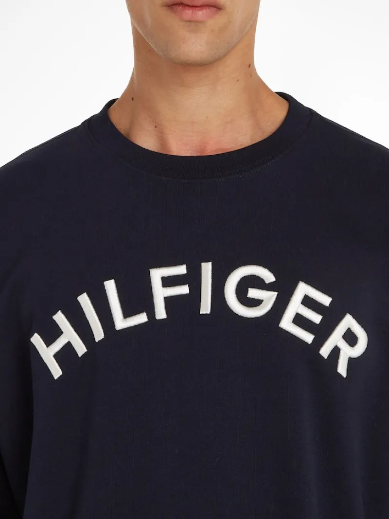 Tommy Hilfiger Pullover & Sweatshirts*HILFIGER ARCHED CREWNECK desert sky
