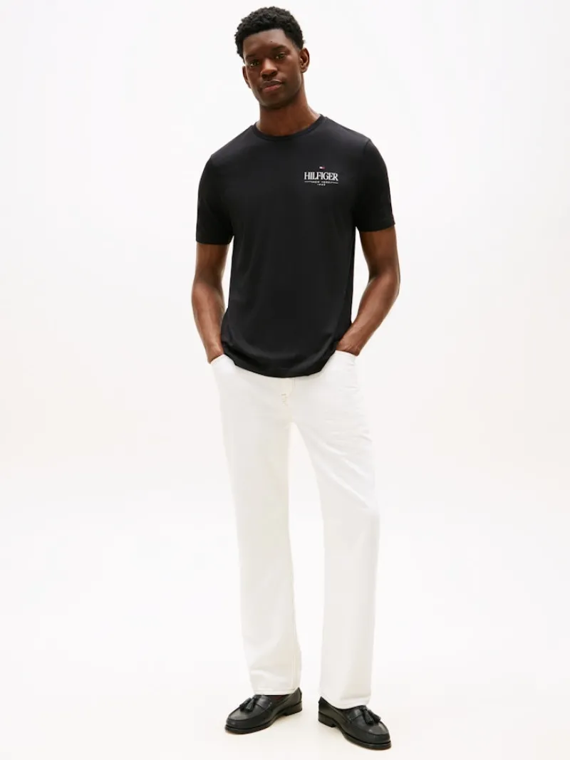 Tommy Hilfiger Shirts|Big Boys*HILFIGER STACK TEE Black