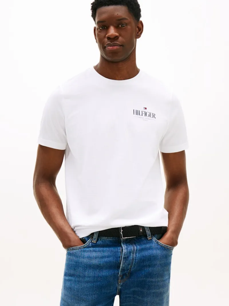 Tommy Hilfiger Shirts|Big Boys*HILFIGER STACK TEE white