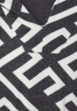 Cecil Shirts*Hoodie Langarmshirt black melange