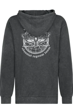 Eight 2 Nine Pullover & Sweatshirts*Hoodie mit Backprint anthracite grey