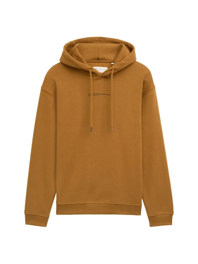 Tom Tailor Denim Pullover & Sweatshirts*Hoodie mit Bio-Baumwolle deep cognac