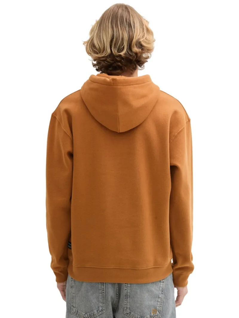 Tom Tailor Denim Pullover & Sweatshirts*Hoodie mit Bio-Baumwolle deep cognac