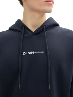 Tom Tailor Denim Pullover & Sweatshirts*Hoodie mit Bio-Baumwolle sky captain blue