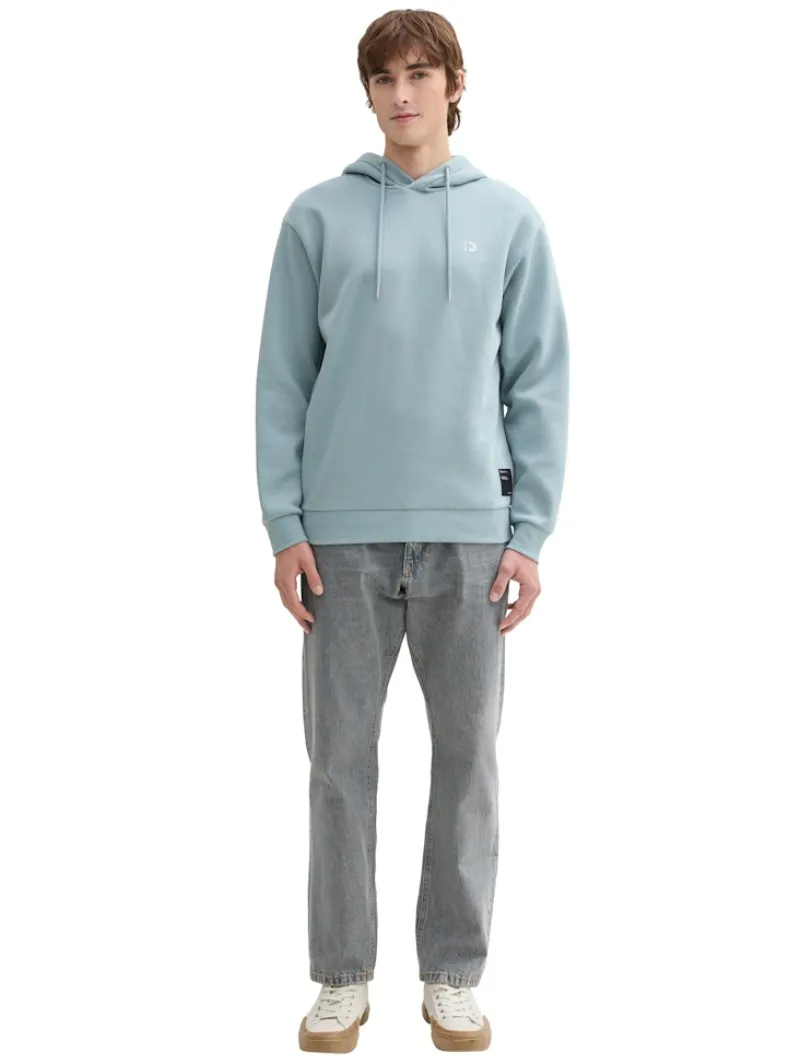 Tom Tailor Denim Pullover & Sweatshirts*Hoodie mit Logo-Details light grey mint