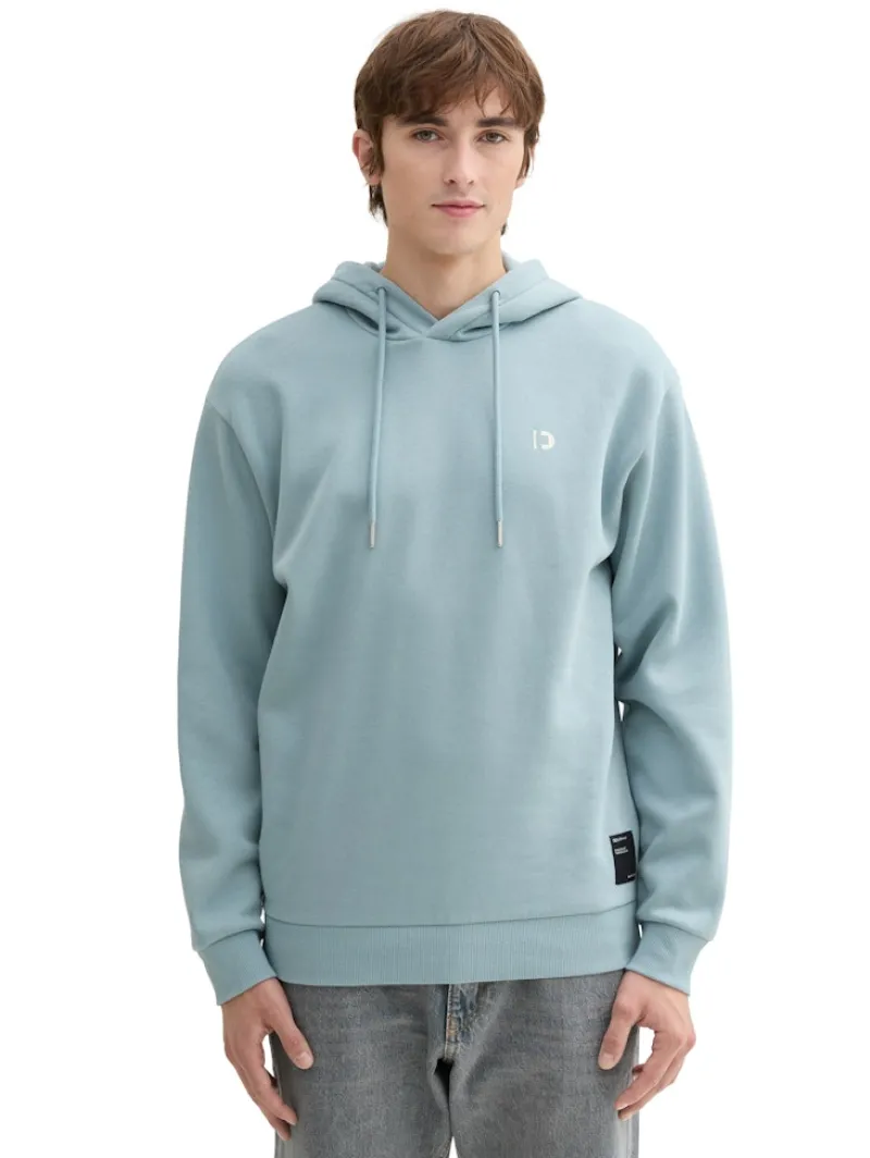 Tom Tailor Denim Pullover & Sweatshirts*Hoodie mit Logo-Details light grey mint