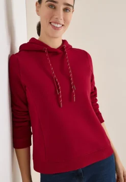 Cecil Pullover & Sweatshirts*Hoodie mit Stickerei beaujolais red
